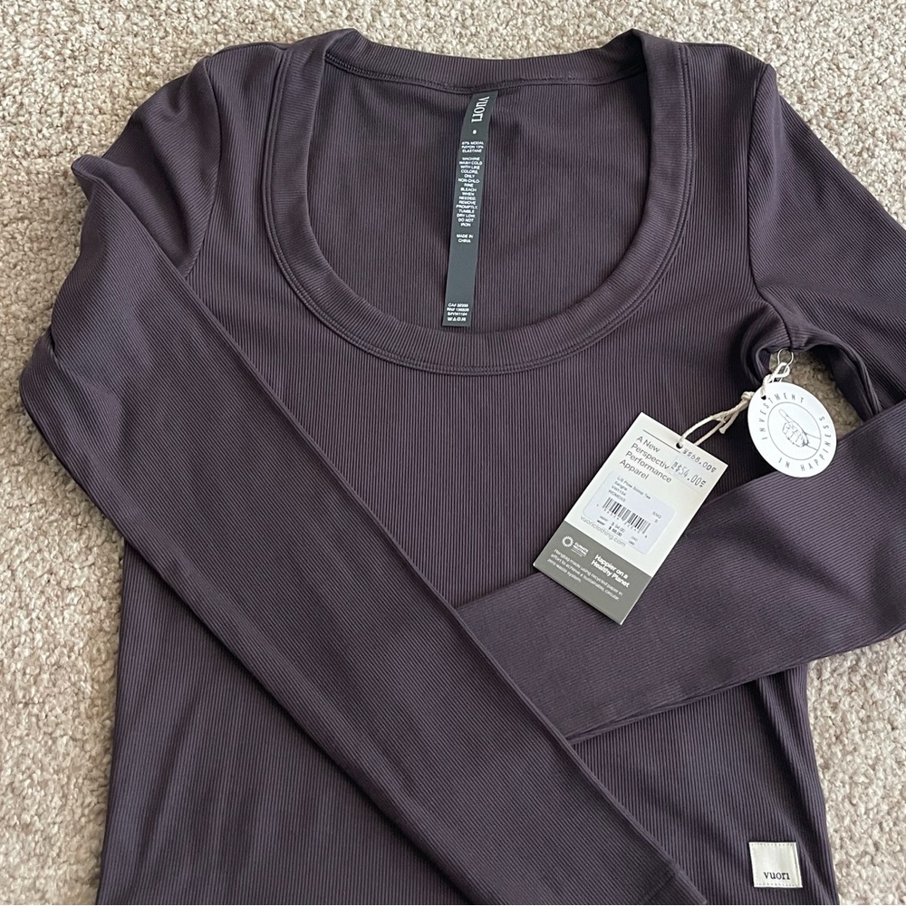 nwt vuori long sleeve pose scoop tee - Picture 2 of 5